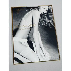 NEW!! Victoria's Secret Signature Gold Sheer Seduction BLACK Size A